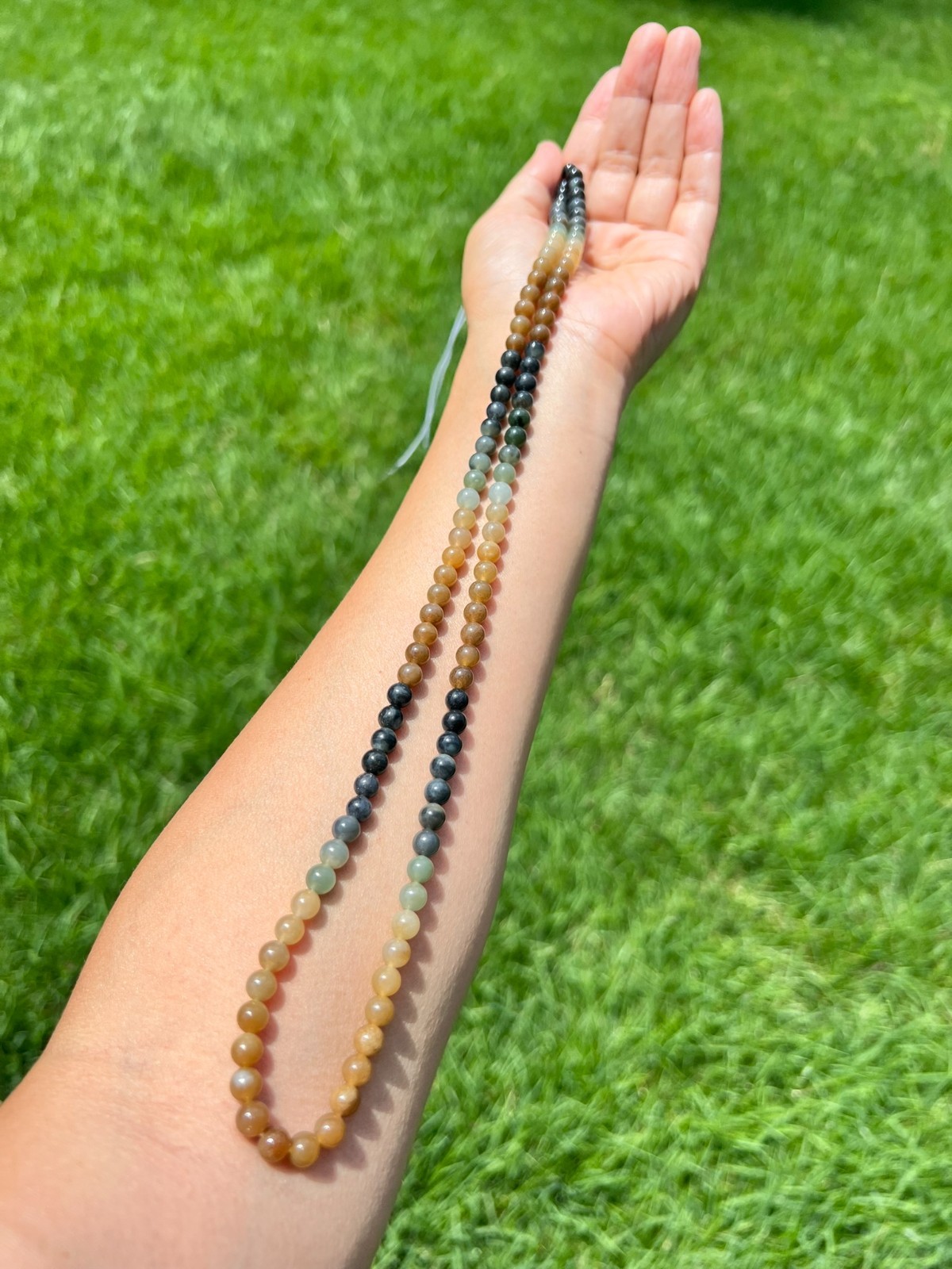 Genuine Nephrite Jade 6mm 108 Beads 24″ Necklace H63
