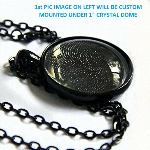 FLAG HORSES FOREST 1″ charm handmade pendant 18″ Black chain necklace men women