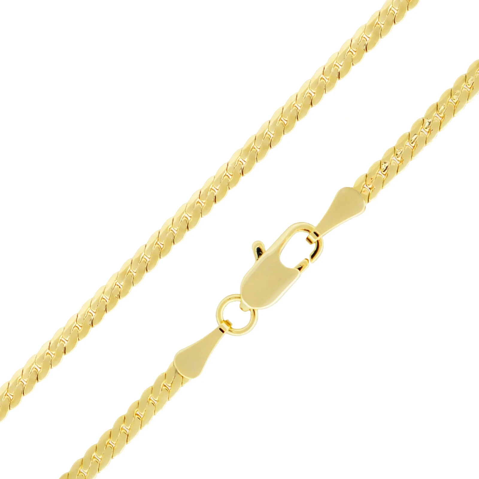 AAA+ 14k Gold Plated Brass Cuban Chain 4mm to 10mm Necklace Bracelet 20″ 24″ 30″