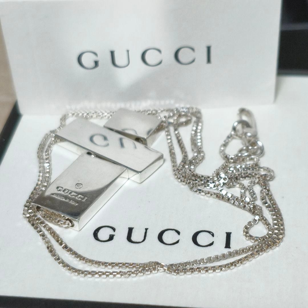 Excellent GUCCI Necklace With 3 Plates