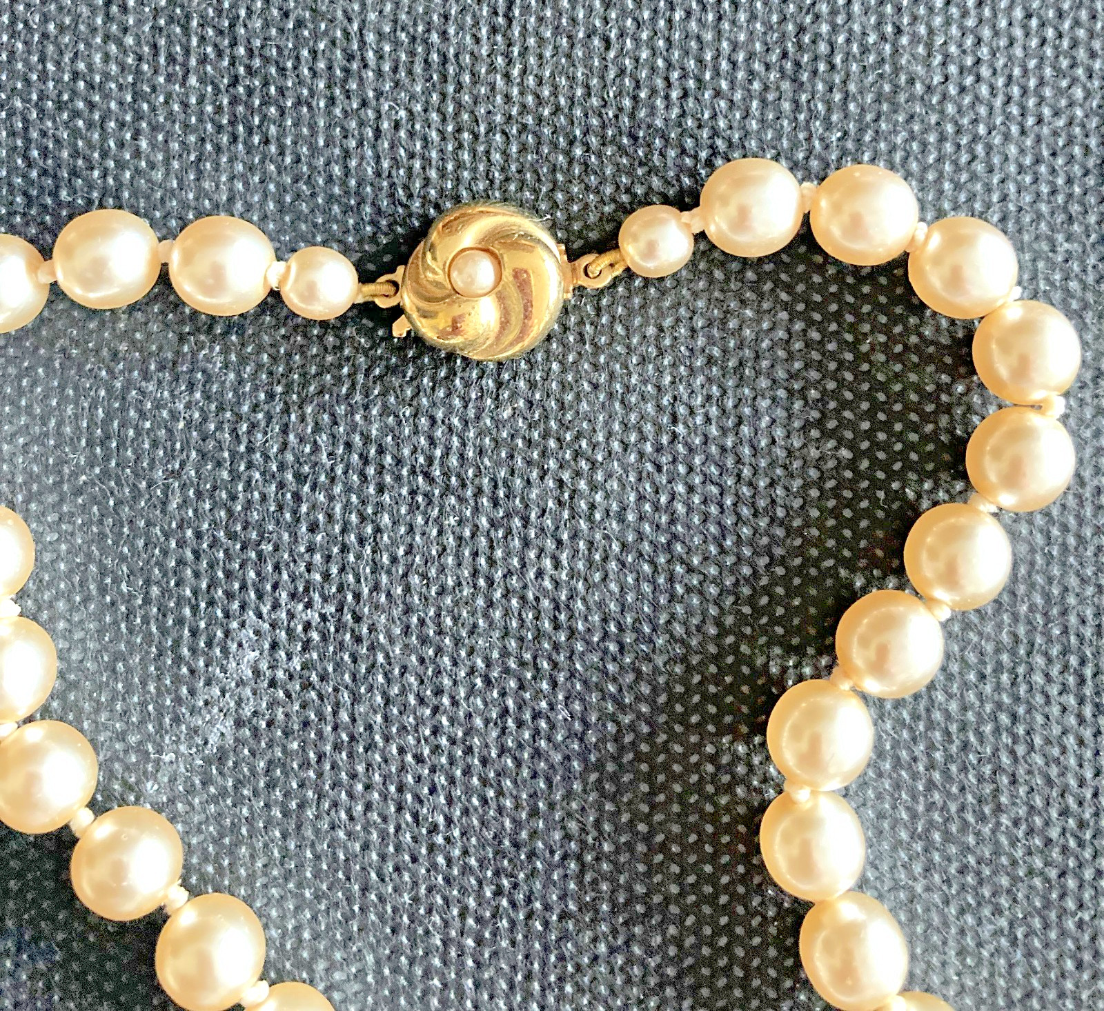 Marks & Spencer Pearl Necklace – Gold Clasp – Classic Style