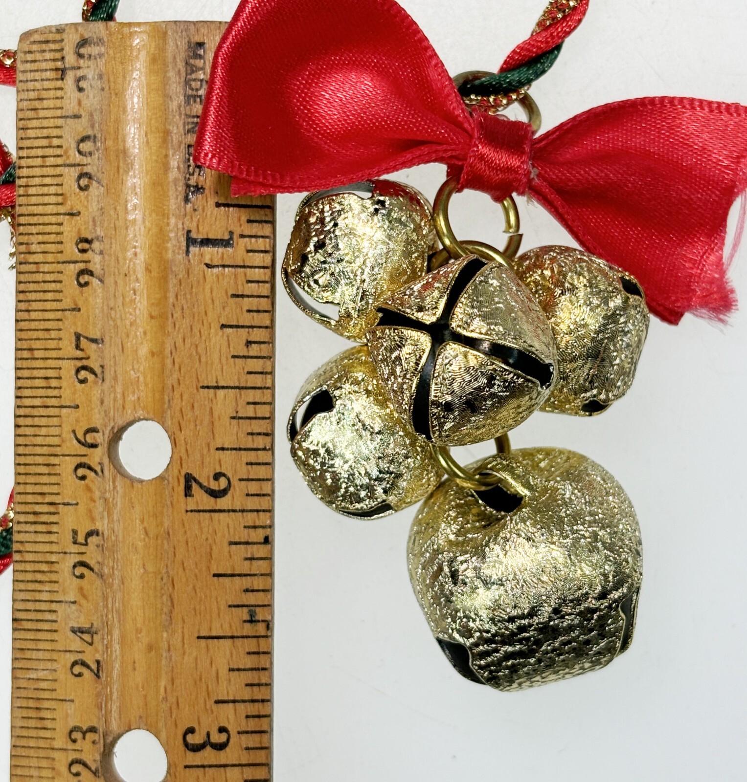 Christmas Bells Holiday Necklace Costume Jewelry Opera Length