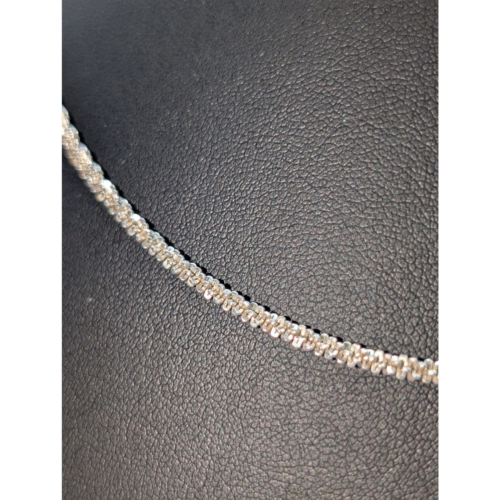 925 Sterling Silver Sparkle Glitter Margarita 2.8mm Chain 19″ Necklace
