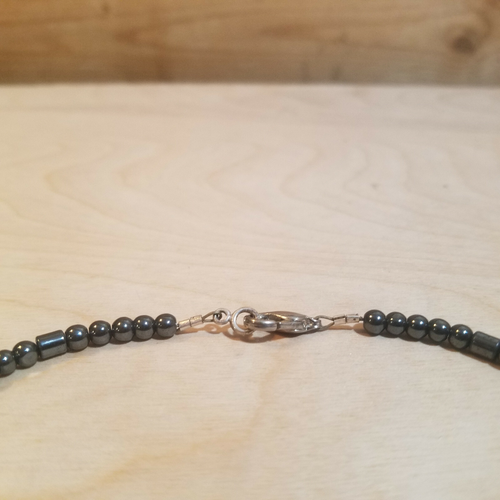 Hematite Choker Necklace Black Fashion Costume Punk Jewelry 6.5 in- Swanky Barn