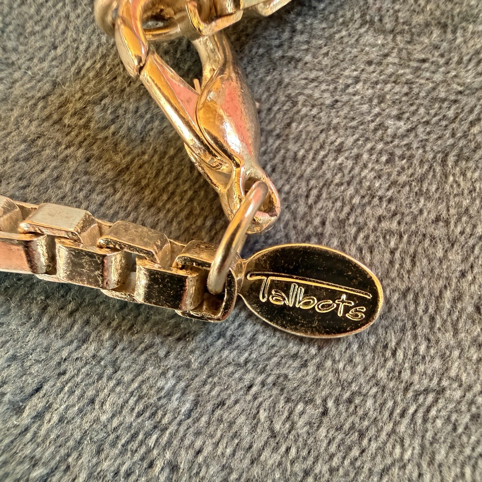 Vintage Talbots Chunky Venetian Box Chain Designer Necklace 22.5”