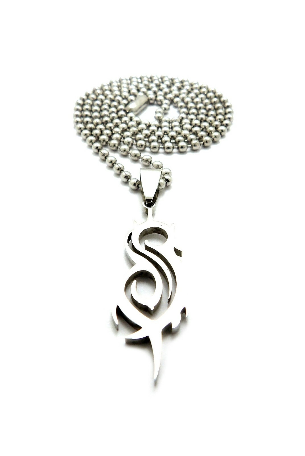 Hip Hop SLIPKNOT Pendant 18″, 20″, 22″, 24″ Stainless Steel Ball Chain Necklace