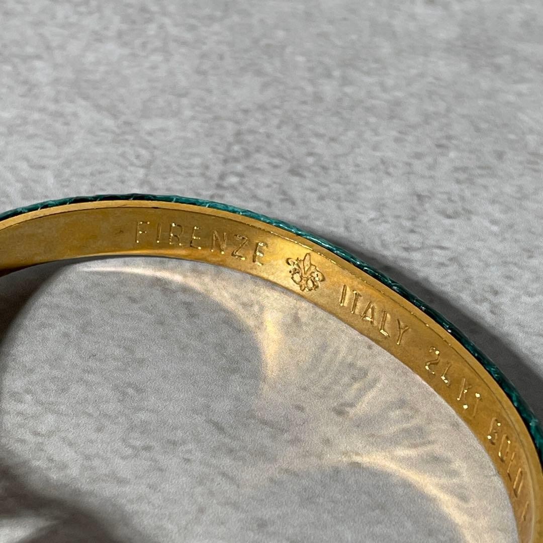 Rare Old Gucci Bracelet Snakeskin Vintage