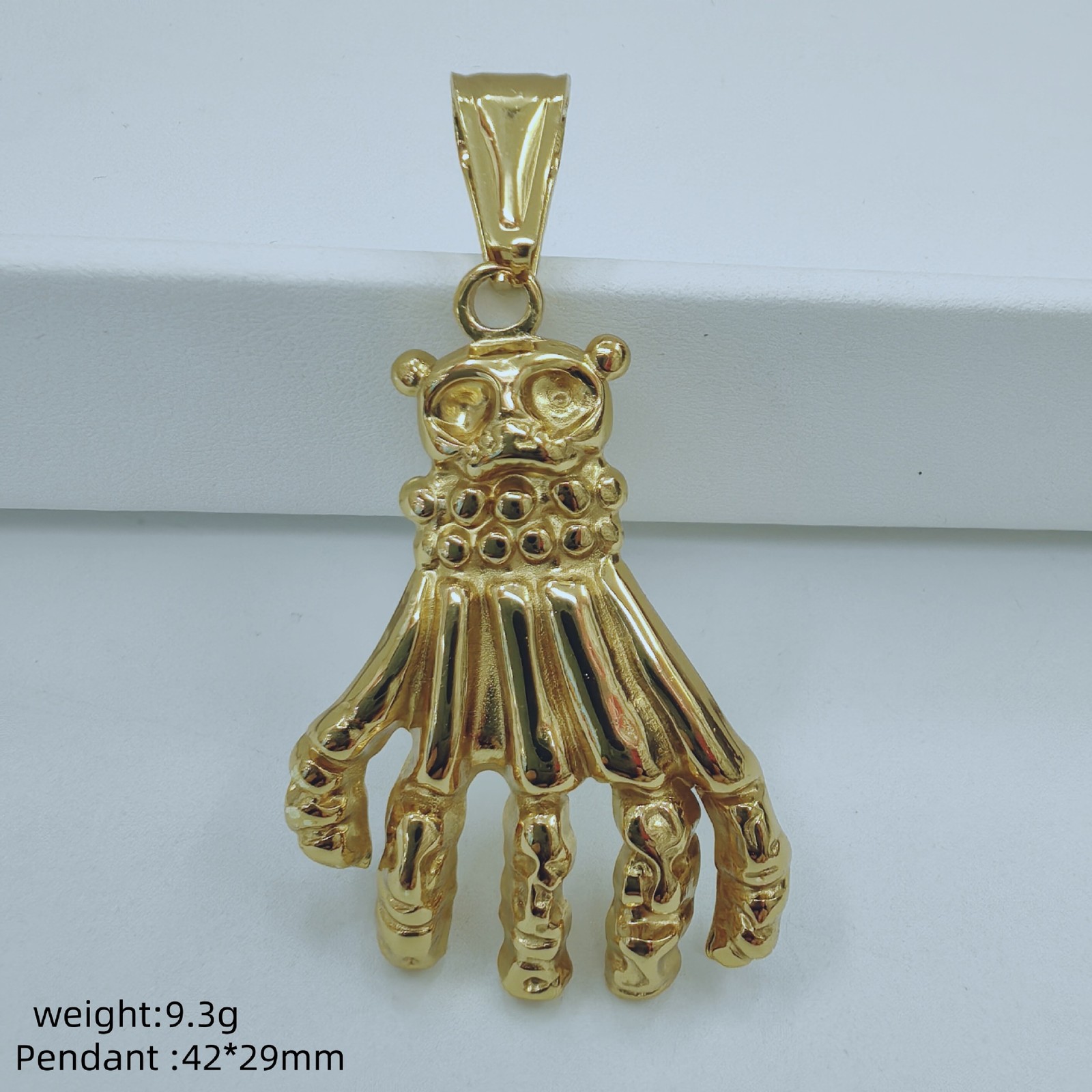 Gold Silver Black Hand Pendant Ideal Accessory For Motorcycle Hip Hop Fans