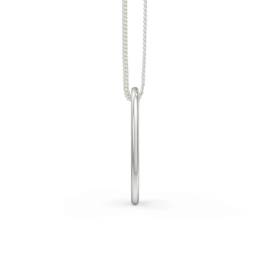 Sterling .925 Silver Soda Tab Pendant Charm & Free Chain
