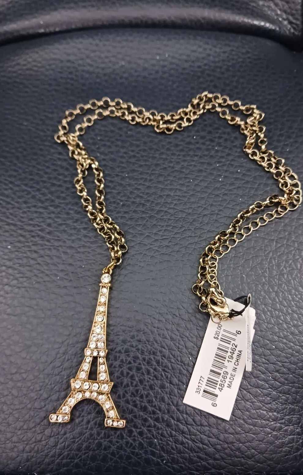 Paris! Le Tour Eiffel with Faux Diamonds Necklace by a.n.a