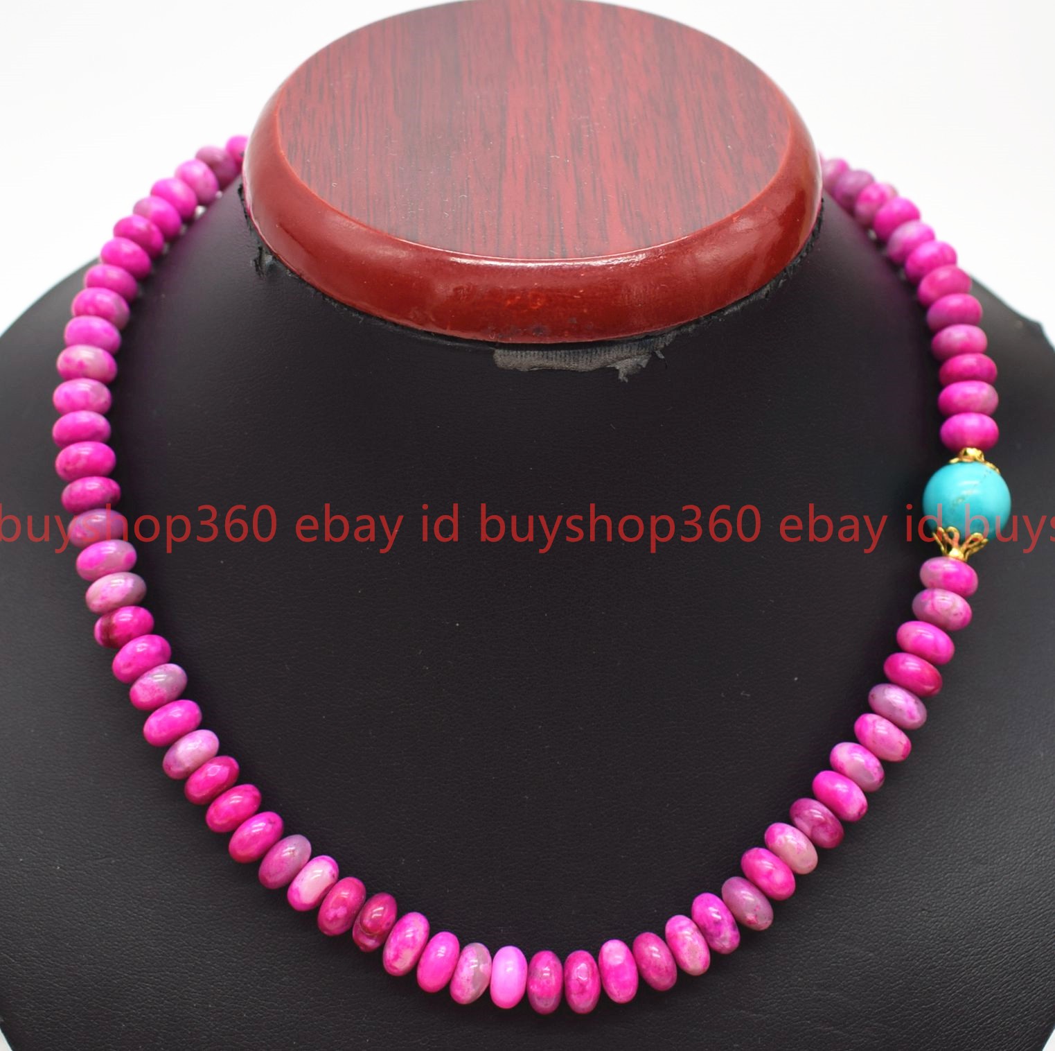 Fashion 5x8mm Rose Red Crazy Lace Agate Rondelle Beads Gemstone Necklace 18-26in