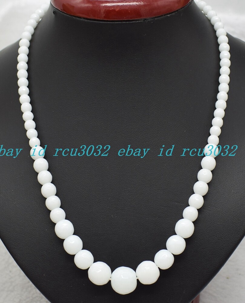 6-14mm Multicolor Natural Gemstone Round Beads Jewelry Necklace 18 Inches