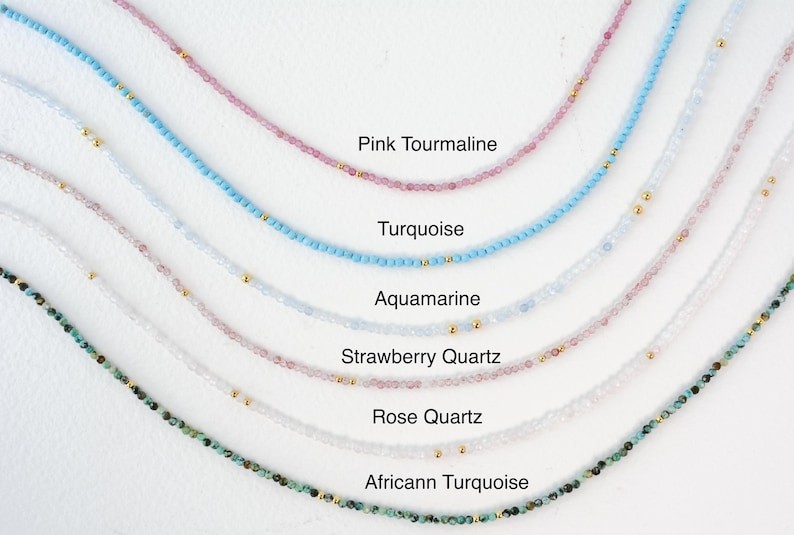 2-3MM Lapis Lazuli Faceted Round Gemstone Gold Filled Beads Choker Necklace 18”