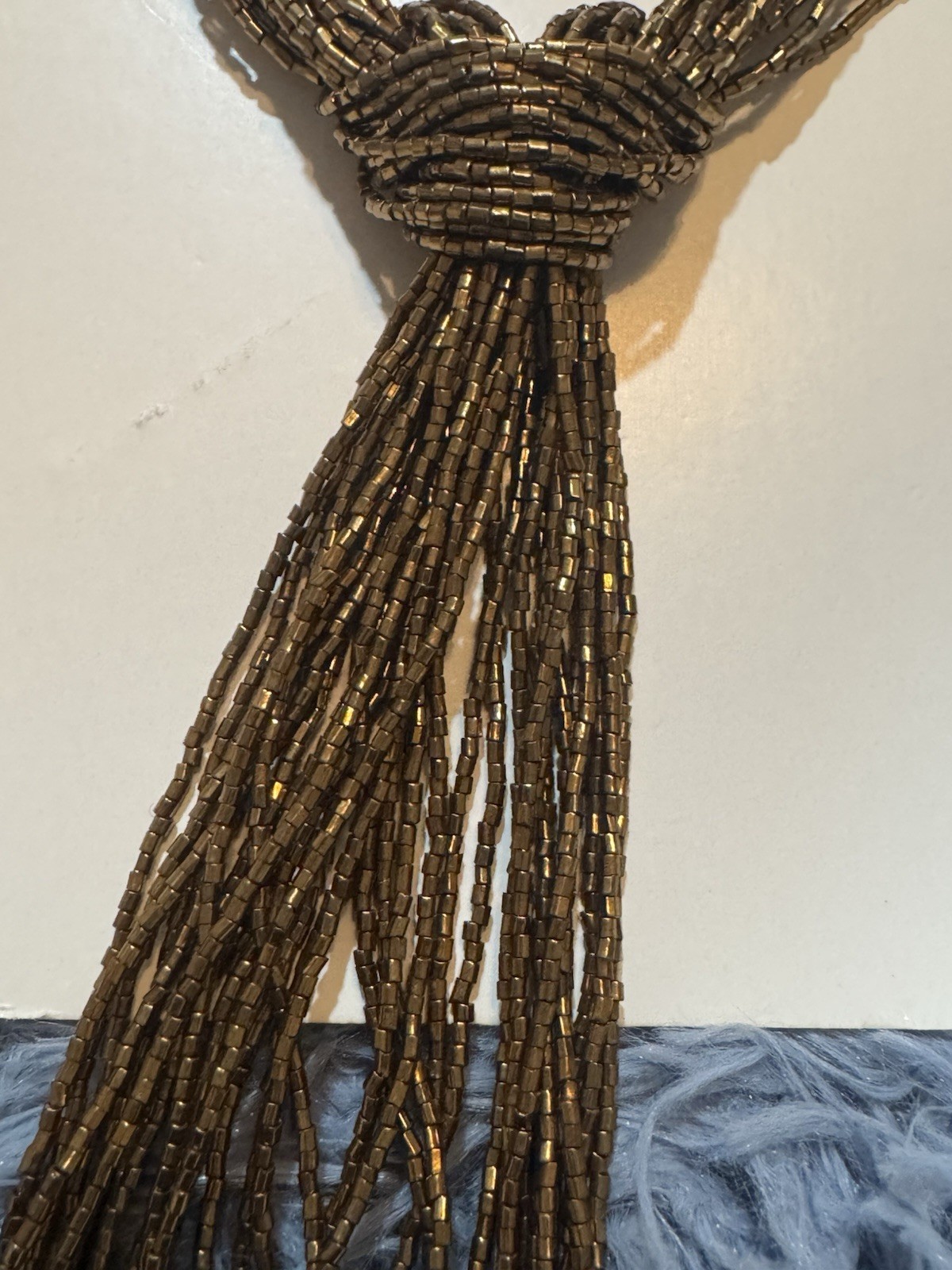 NIP Zara Beaded Tie Necklace