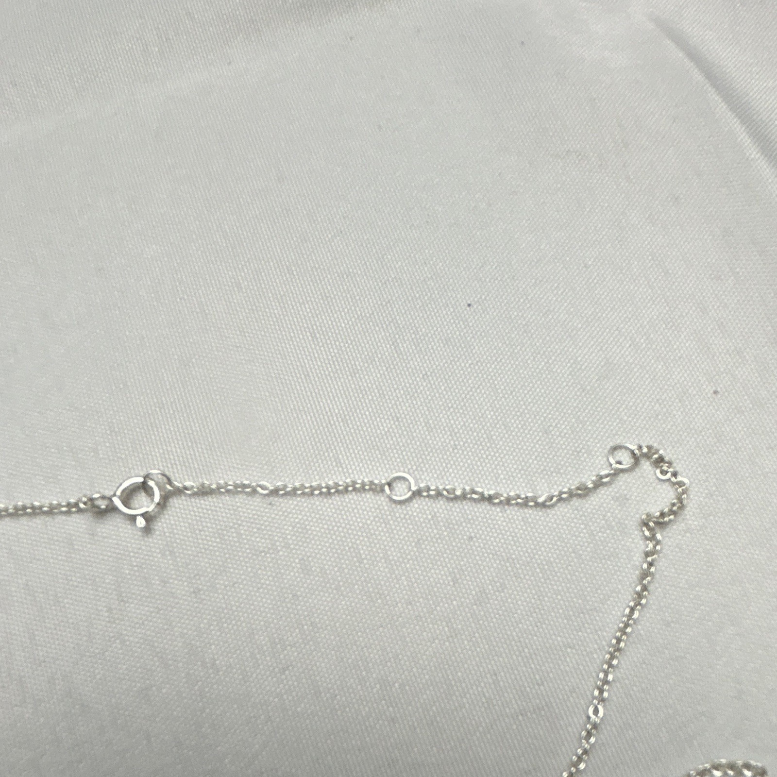 Silver Tone Nautical Anchor Charm Pendant Necklace, Cable Chain Spring Ring