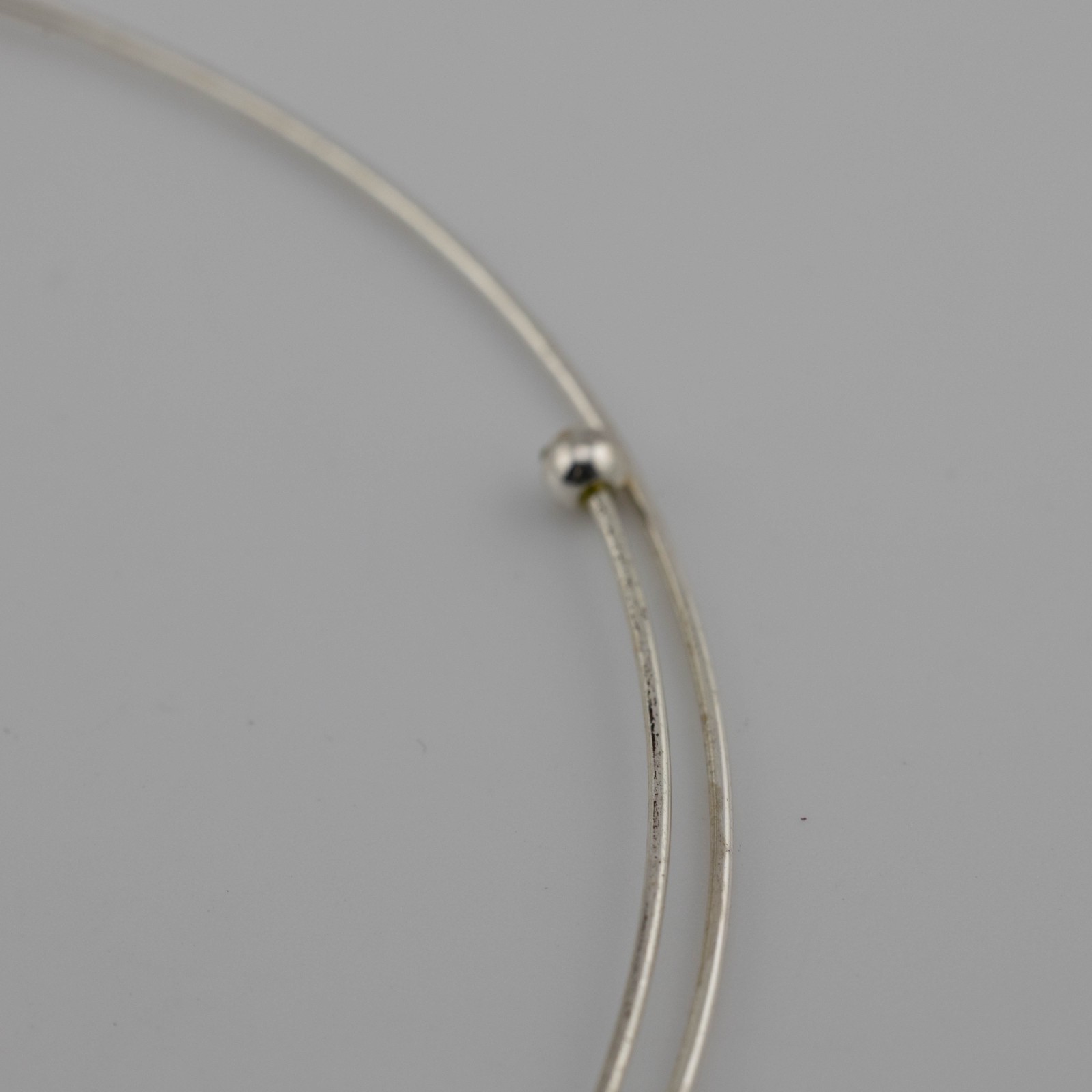 Necklace Black-White Striped Heart Pendant Modern Style Base Metal
