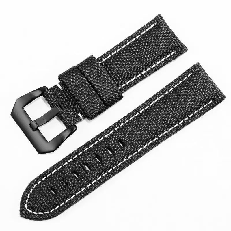 Watch Band 22-26mm Quick Release Waterproof Nylon Leather Strap Aoeiwv Resistant