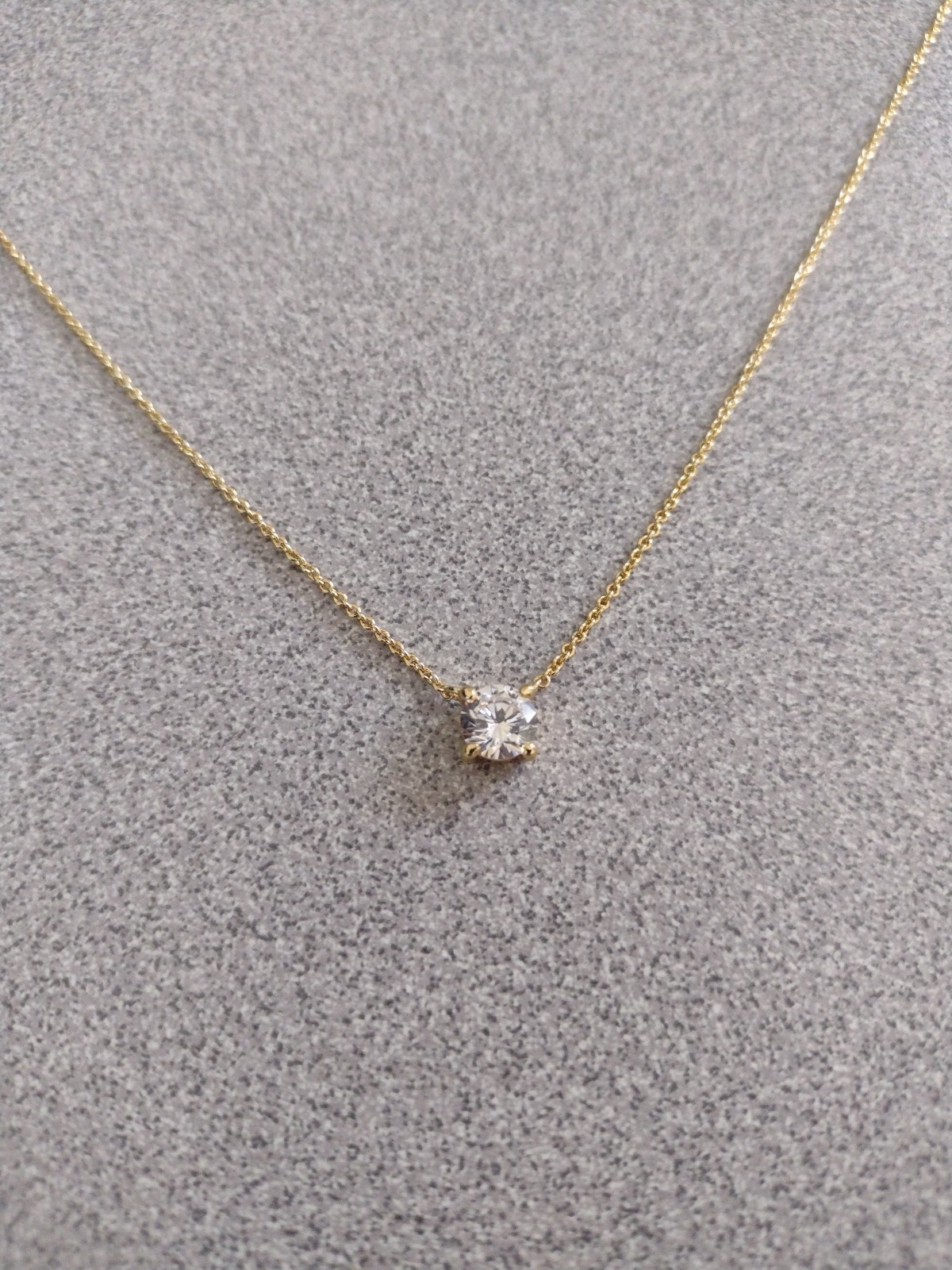 Electric Picks The One Necklace 14k Gold Plated 16″ with 6mm Crystal