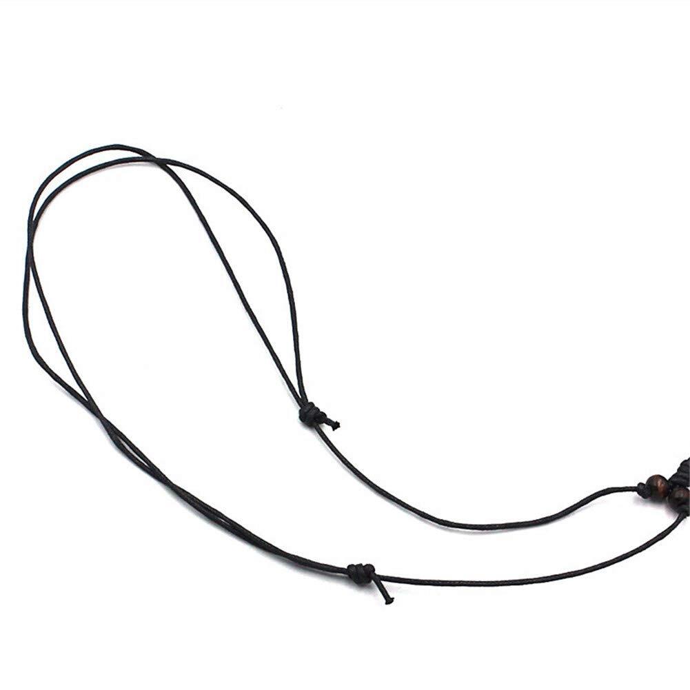 Unisex Adults Tai Chi Yin Yang Turtle Necklace Black and White, 16 Inches