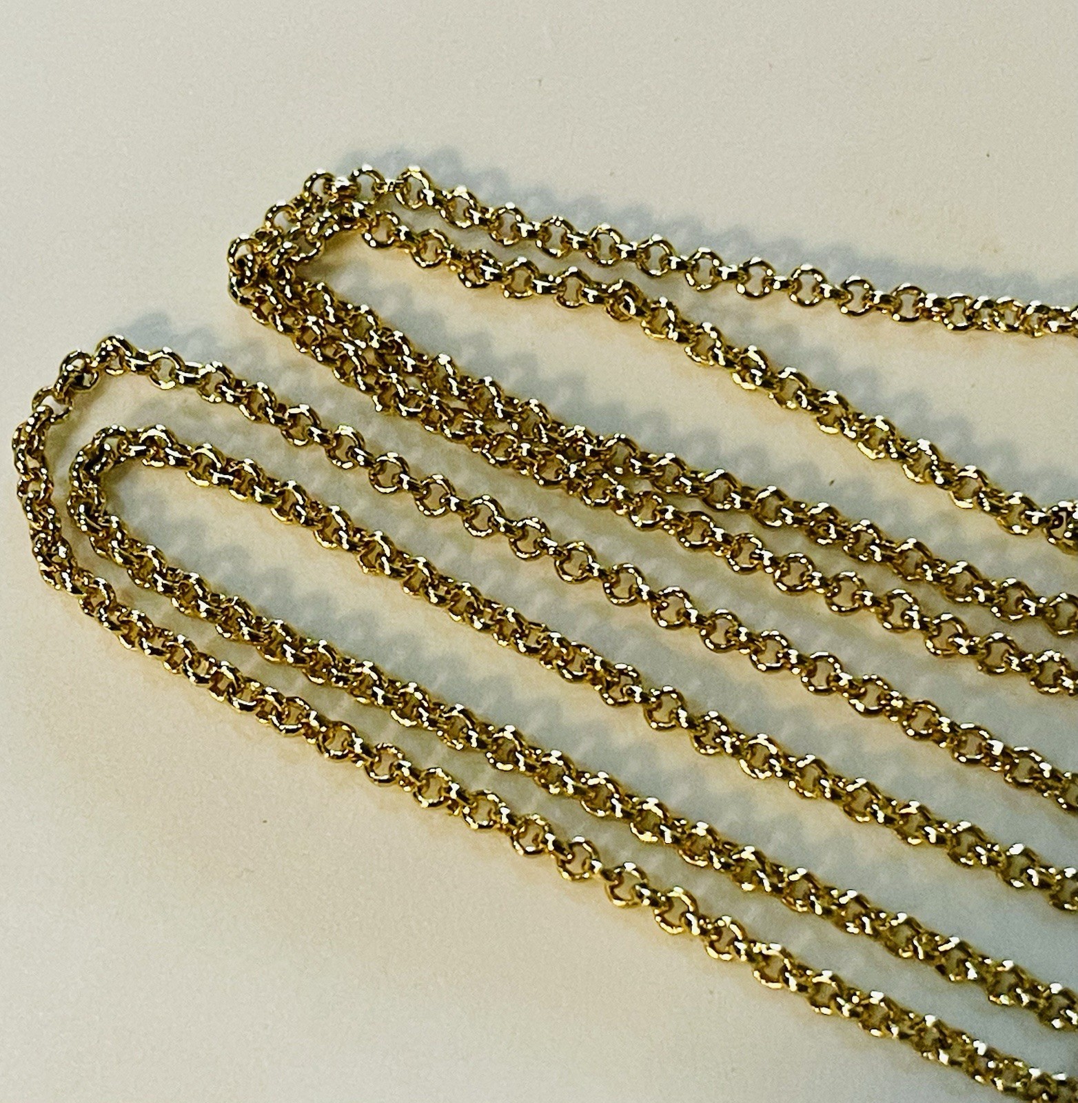 Authentic Origami Owl 24-26″ Gold Tone 2mm Rolo Chain NEW ***Read*** (Ref#132)