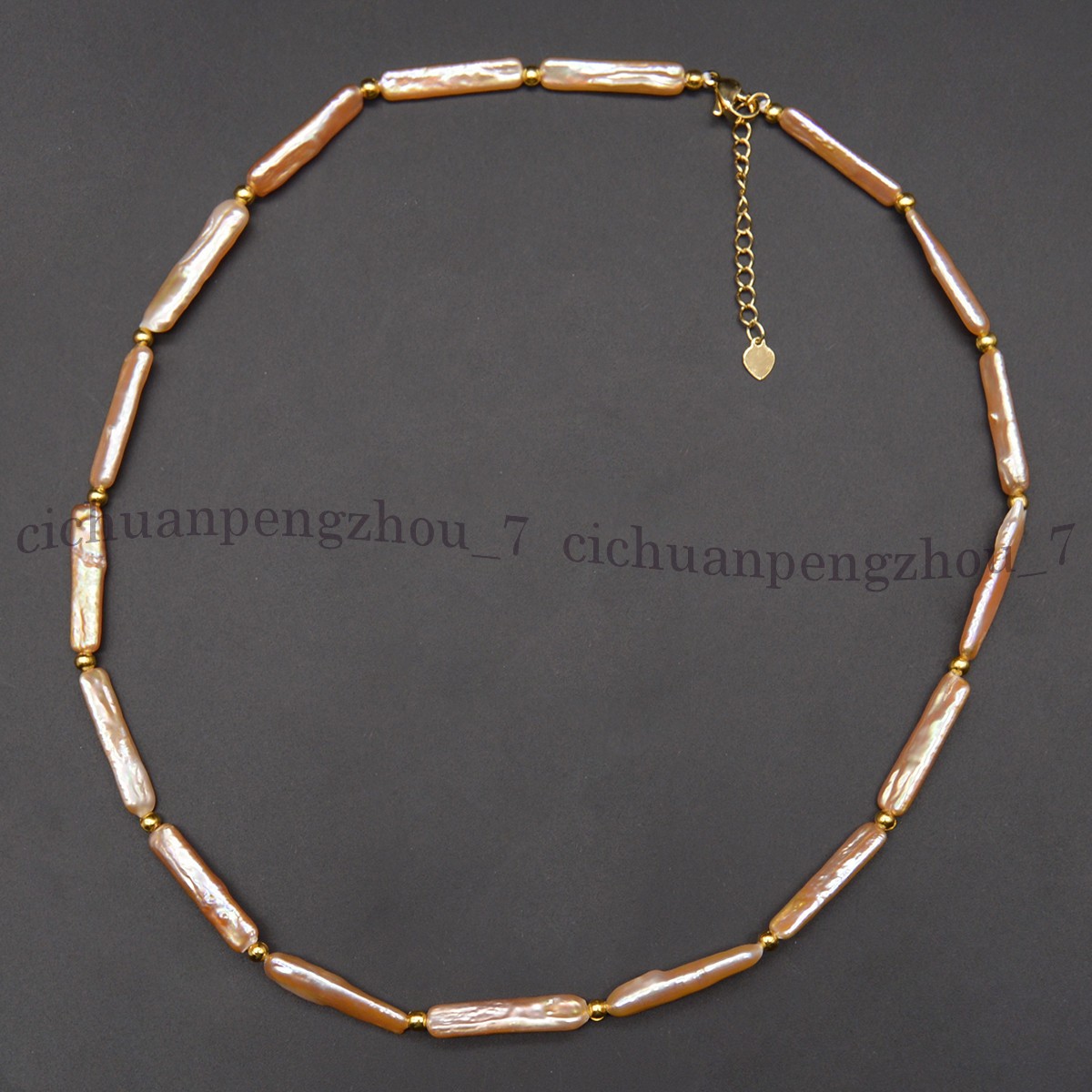 5x24mm Natural Freshwater Pink Rectangle Pearl Necklace Bracelet Earrings