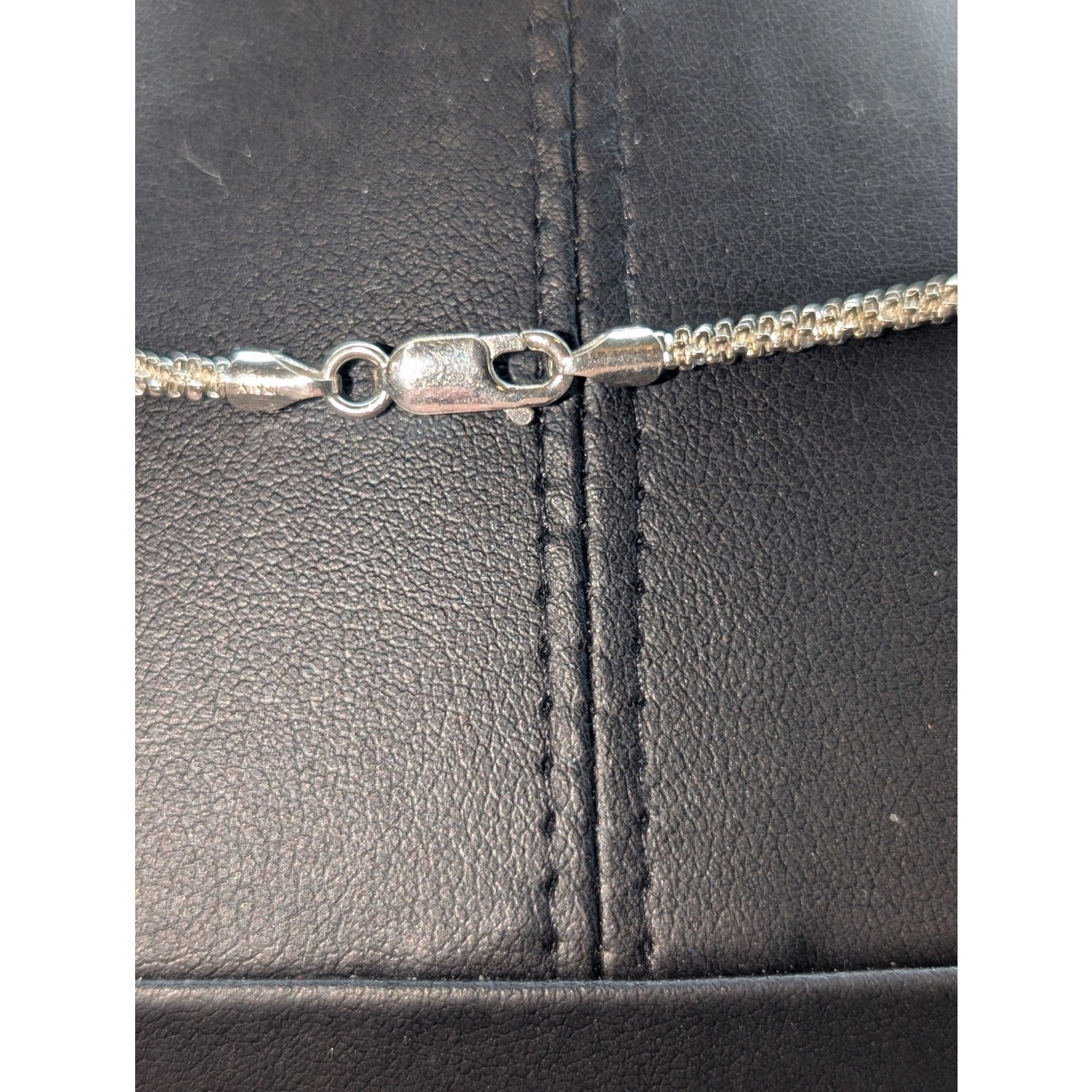 925 Sterling Silver Sparkle Glitter Margarita 2.8mm Chain 19″ Necklace