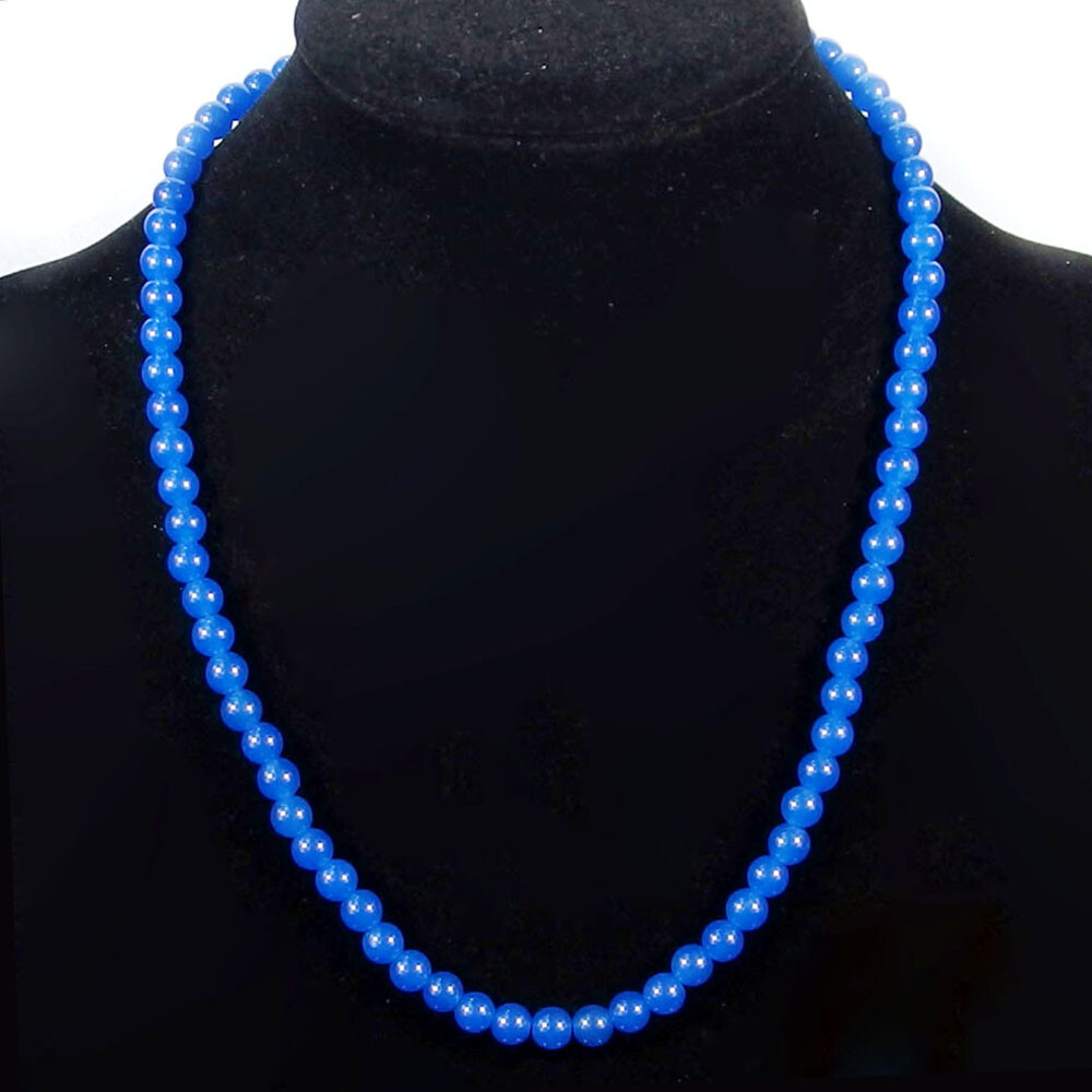 Fashion Jewelry 6mm Natural Multicolor Round Gemstone Beads Necklace 18-36″