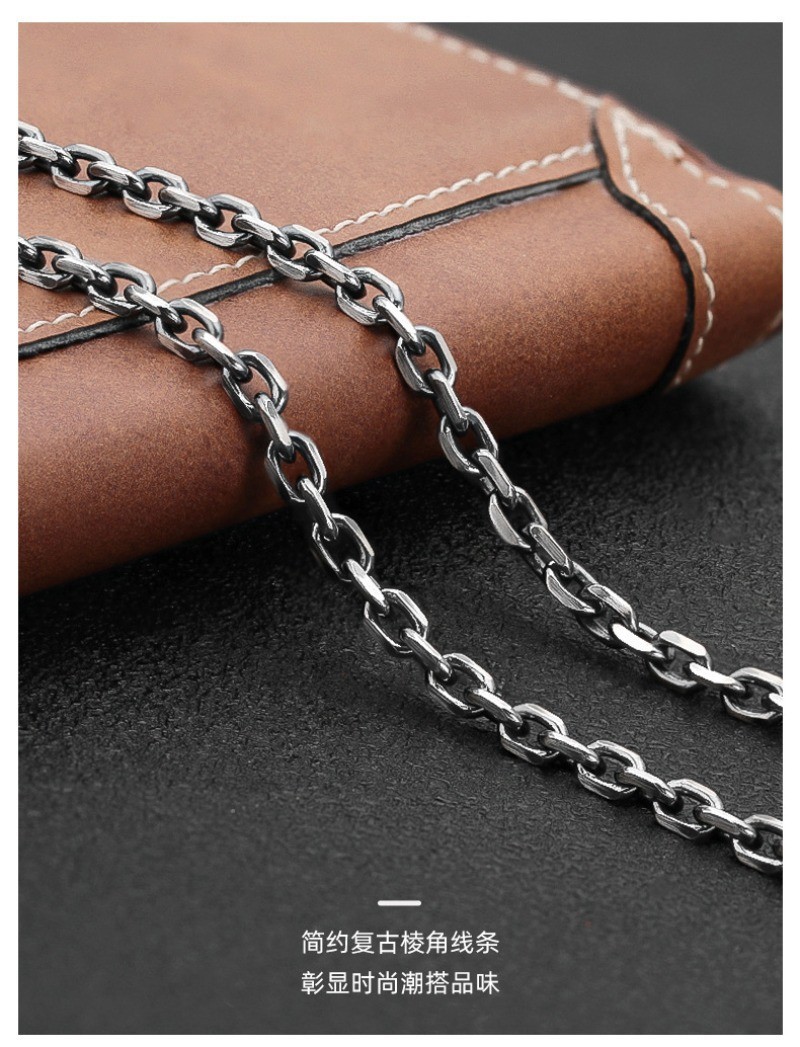 Artisan Cable Link Chain S925 Sterling Silver Heavyweight Men & Women Necklace