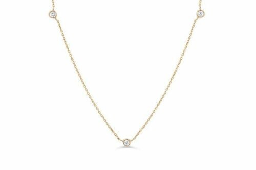 1.00Ct Round Cut Simulated Diamond Women’s Lovely Necklace 14K White Gold Plated