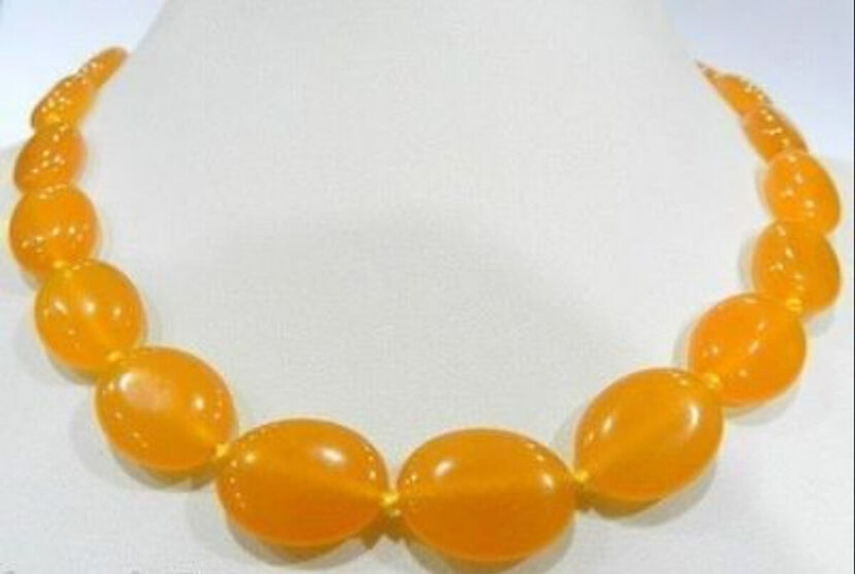Stunning 13x18mm Sorts Of Gemstones Oval Smooth Beads Necklace Jewelry 20 Inch