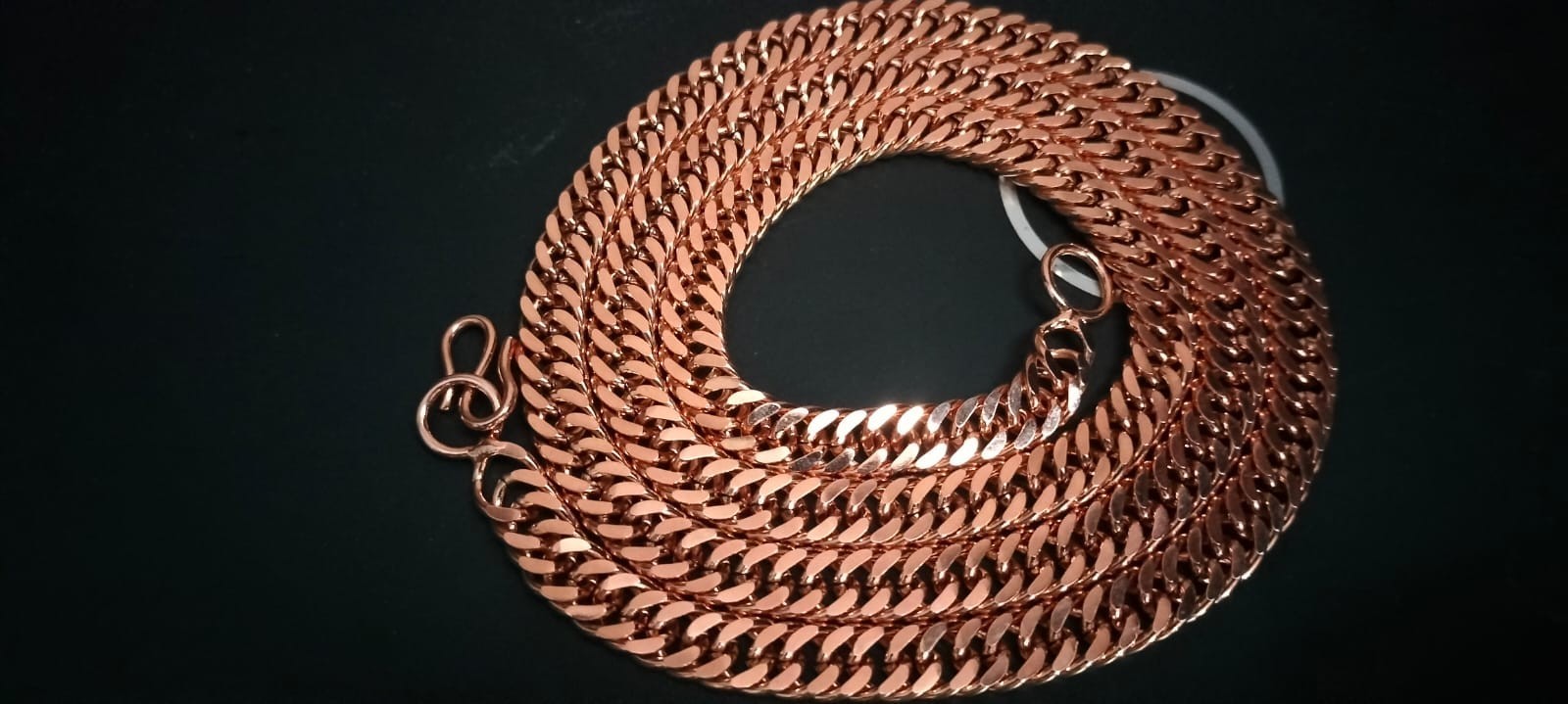 Pure Solid Coppe Chain Solid Arthritis Cuban Chain Curb Link Rider Unisex chain