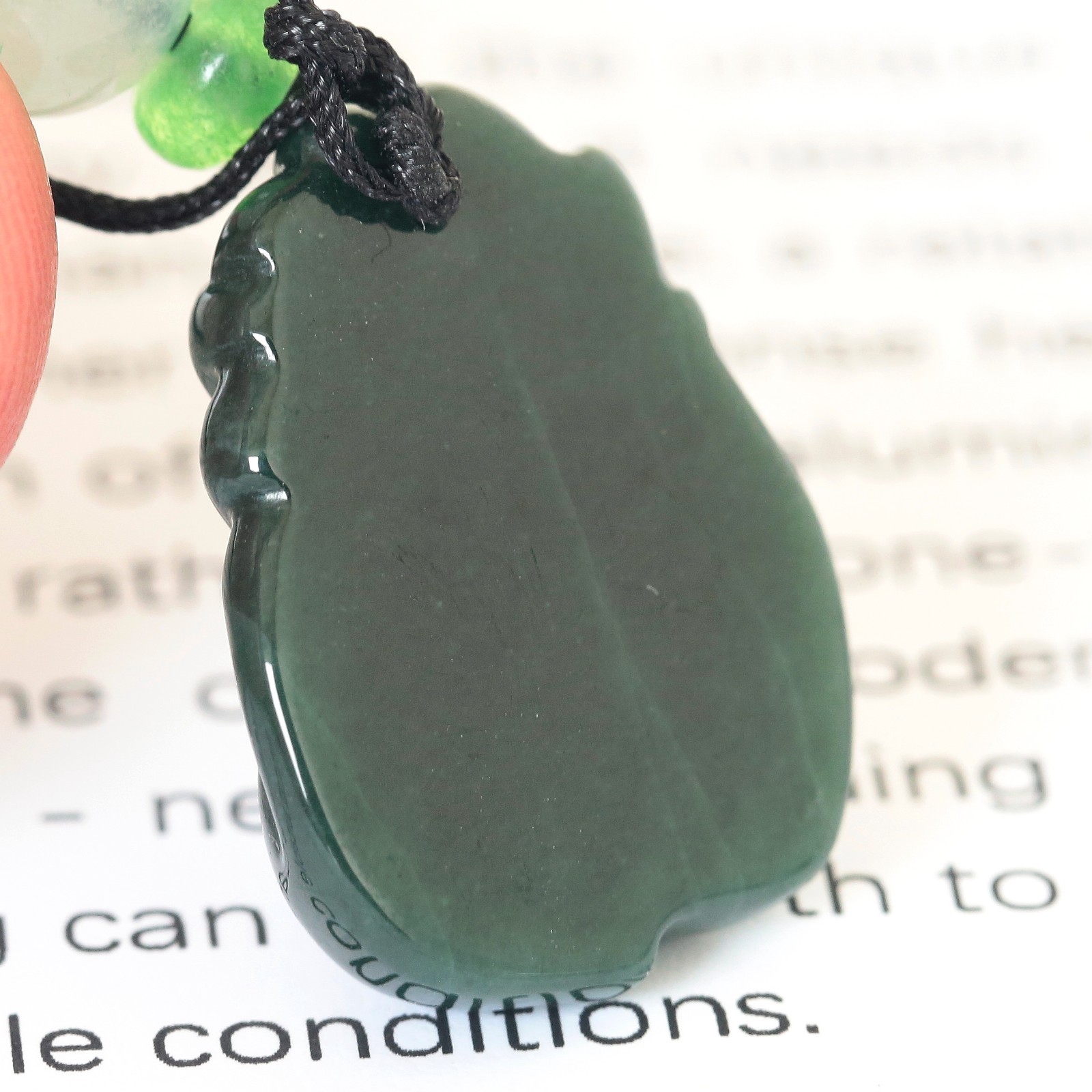 Video Certified Green Burma 100% Natural Jadeite Fox Pendant Type A Jadeite 灵瑞天成