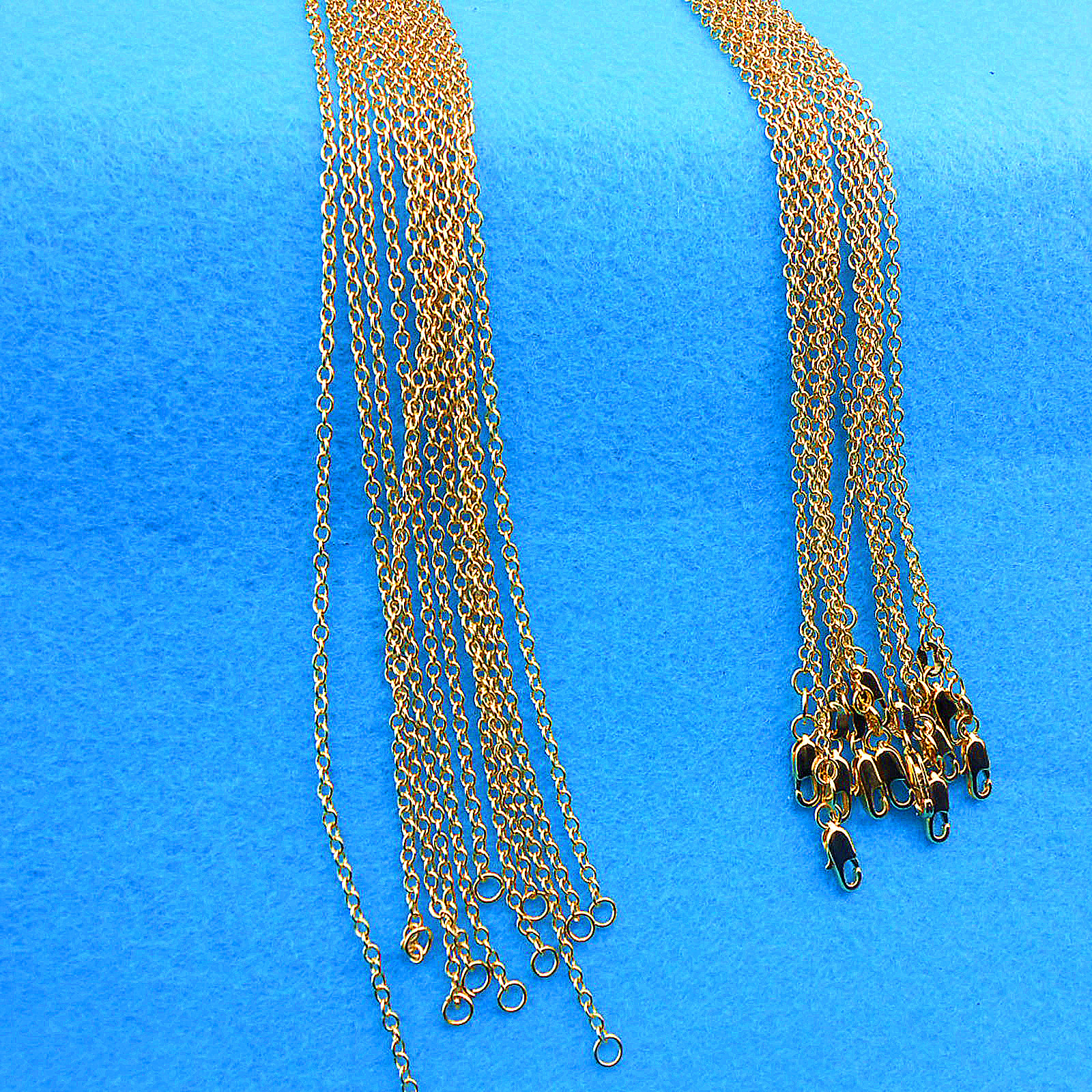 1P Wholesale 16-18-20-22-24-26-28-30″18K Yellow GOLD Filled Rolo CHAIN NECKLACE