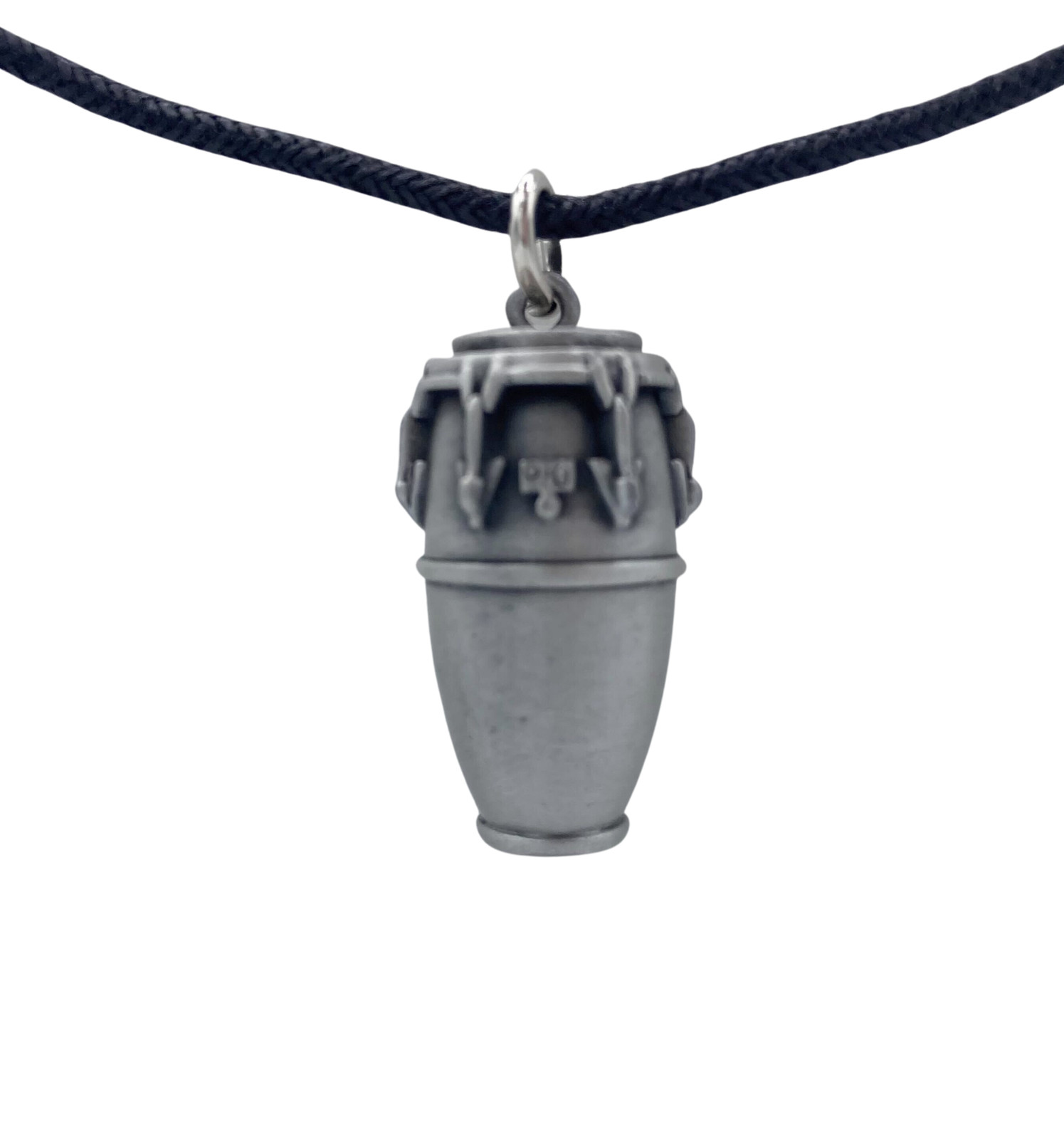 Necklace Congo Drum Pewter Necklace Harmony Collection