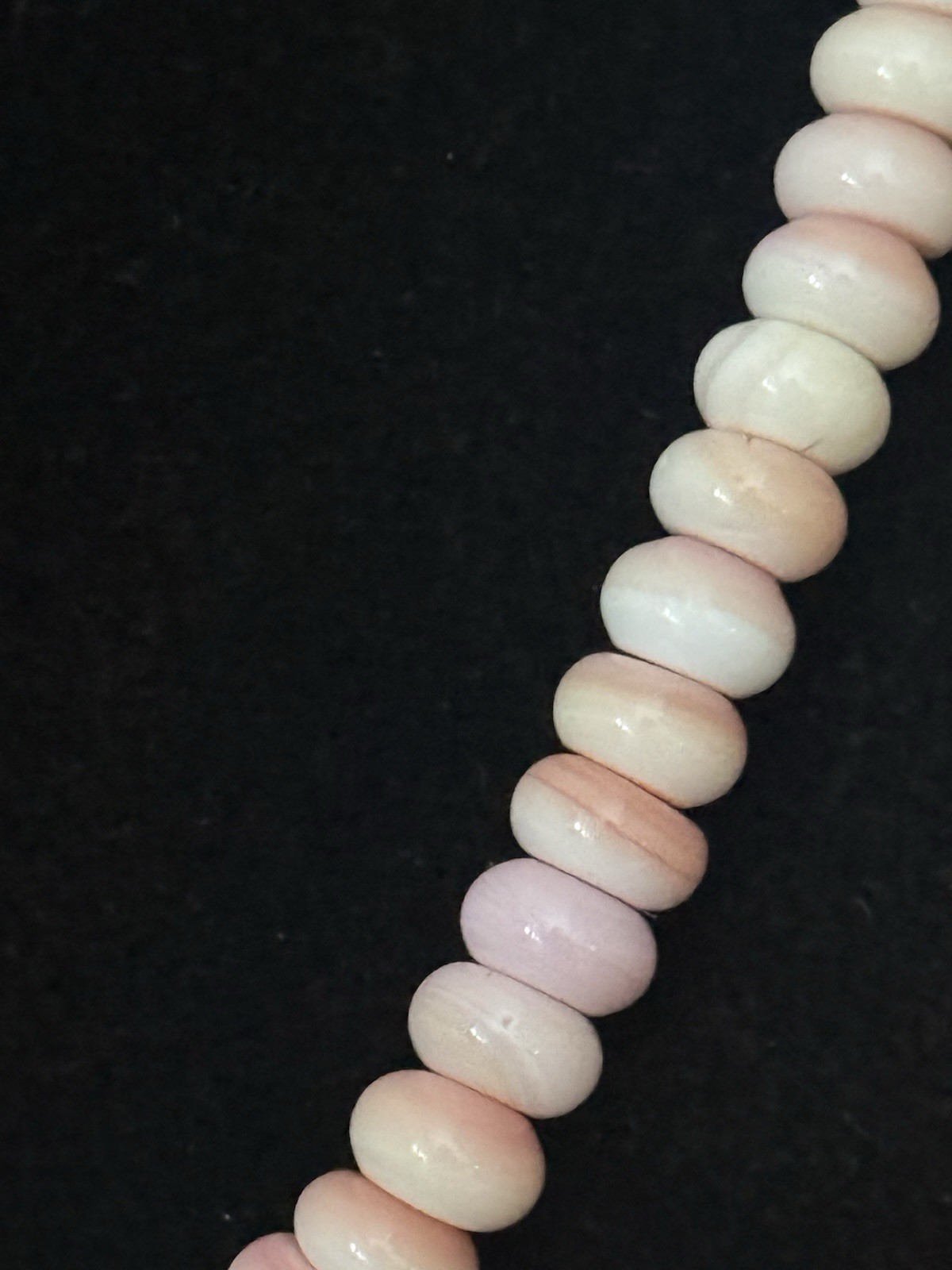 Pink Conch Shell Necklace 17” 225 Ctw Sterling Lobster Clasp