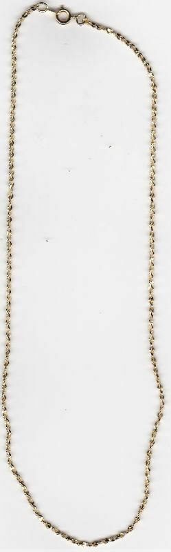 WHOLESALE LOT OF 5 14KT GOLD PLATED 20 INCH 1mm TWISTED NUGGET CHAINS