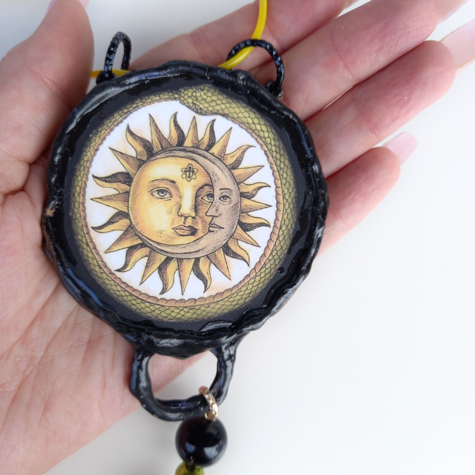 Alchemy Symbols Witch Witchcraft Talisman Magic Amulet Sun Moon Ouroboros Snake