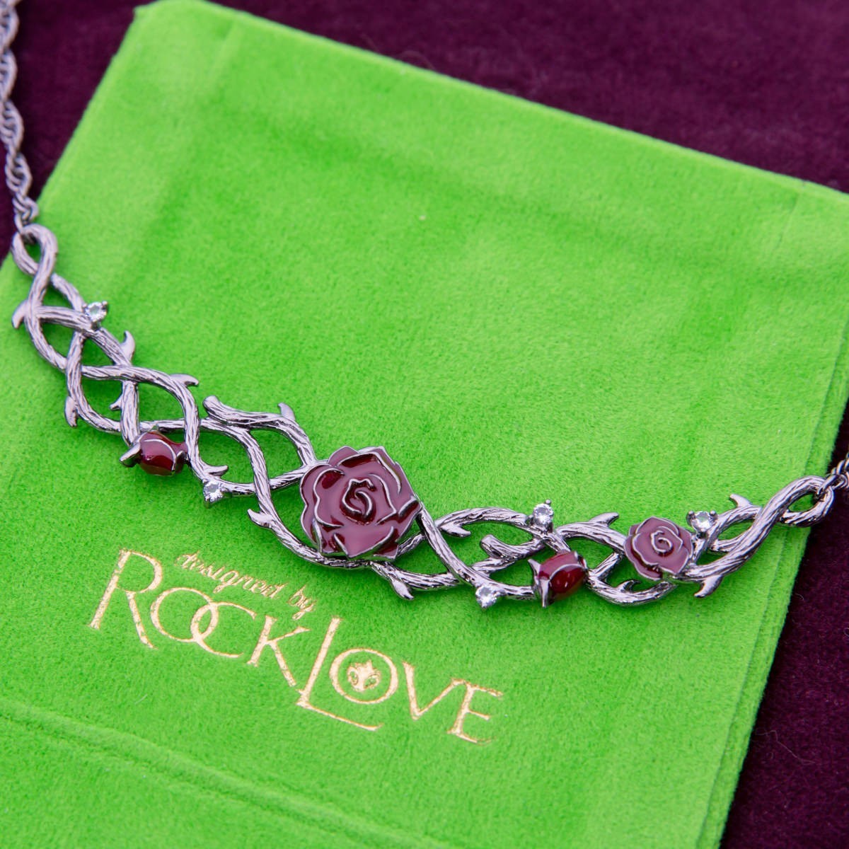 Disney X RockLove NEW ‘Sleeping Beauty’ Briar Rose Statement Collar Necklace