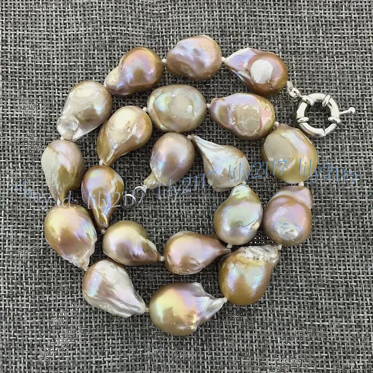 Huge 15-25mm Natural South Sea Multicolor Keshi Baroque Pearl Necklace 14-36inch