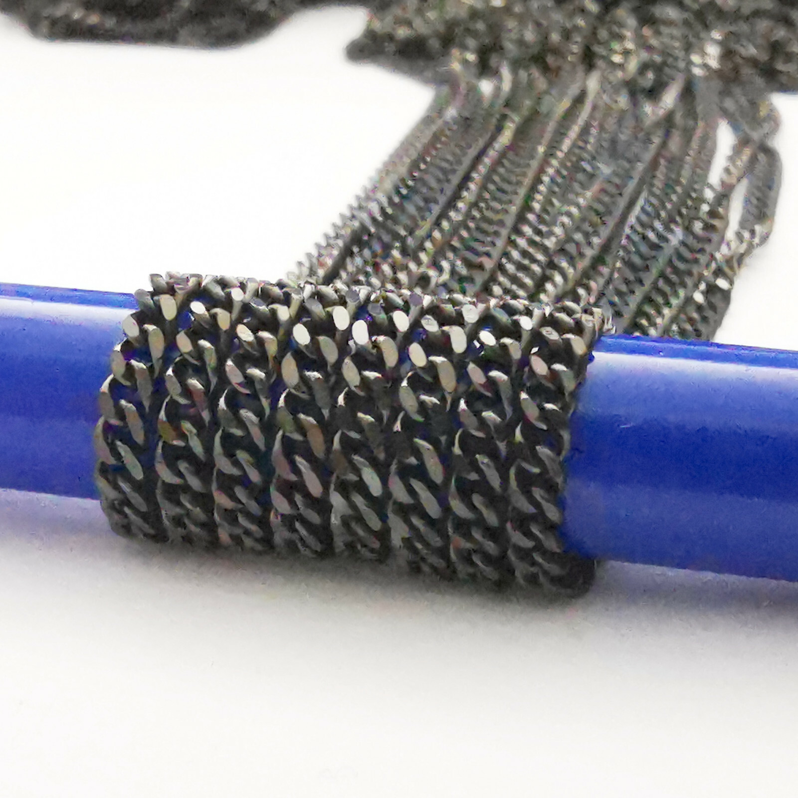 Delicate black stainless steel 2.2mm link Strong welded chainIn bulk 3m 5m 10m