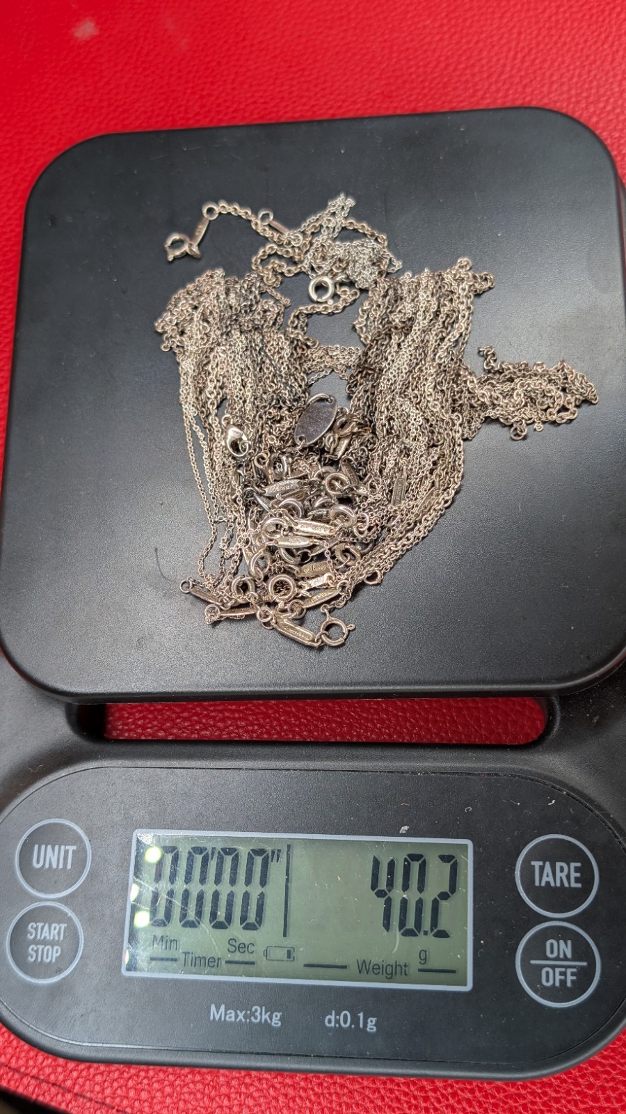 20-24 Designer Stamp .925 Silver Broken Chains