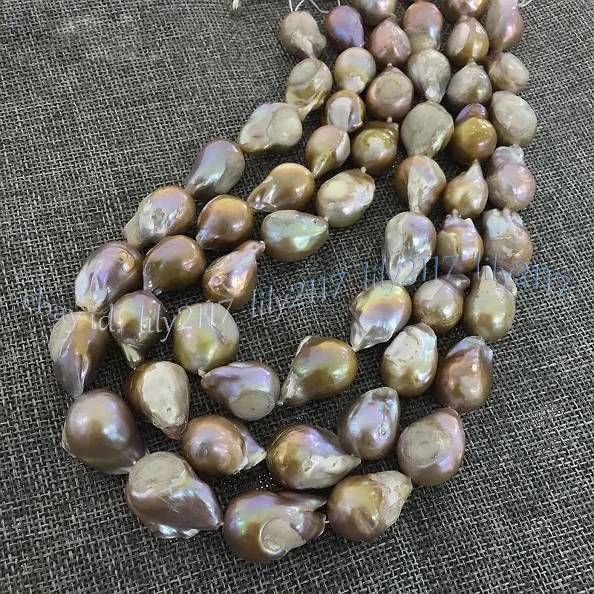 Huge 15-25mm Natural South Sea Multicolor Keshi Baroque Pearl Necklace 14-36inch