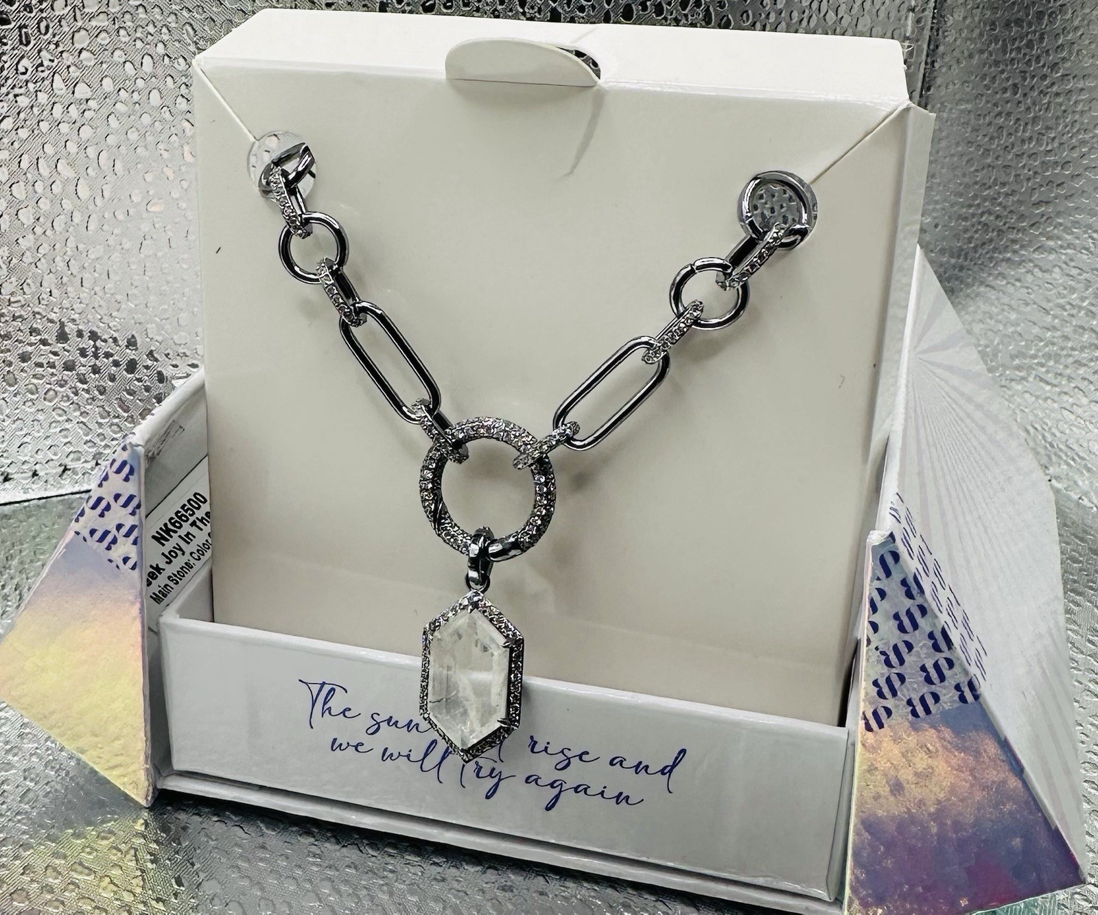 Bomb Party 2025 Mental Health Awareness Necklace Seek Joy In The Moment NK66500