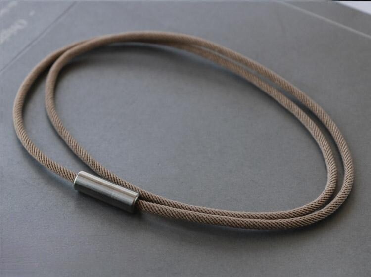 Titanium Paracord Necklace Rope Cord Chain Anti Allergy DIY 23.6 in/60cm Length