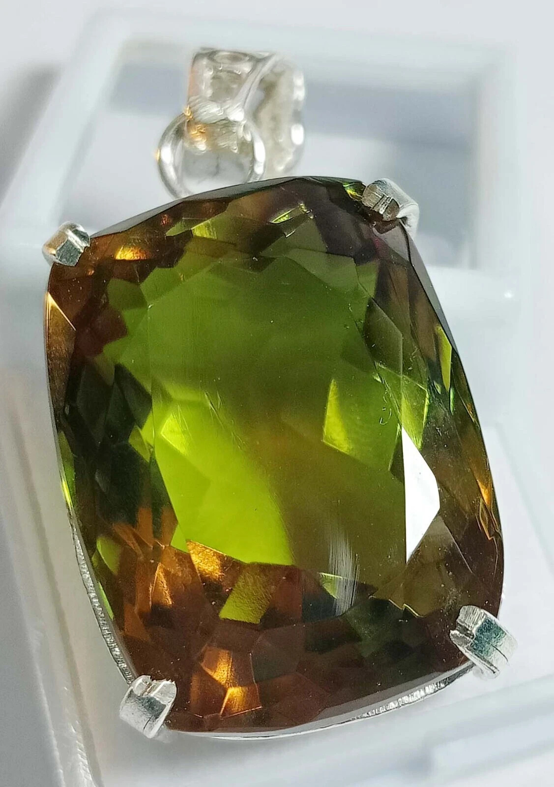 Alexandrite Cushion Cut Pendant 74-76 Ct Natural Locket Loose Gemstone Certified