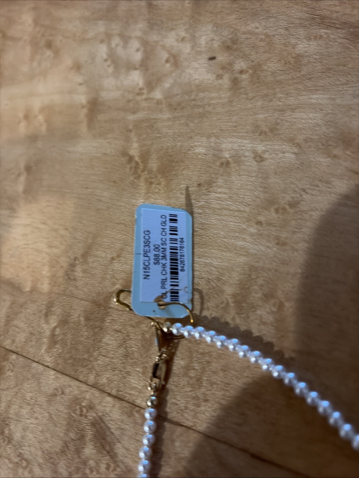 enewton necklace choker beaded – classic pearl 3mm – signature cross gold charm