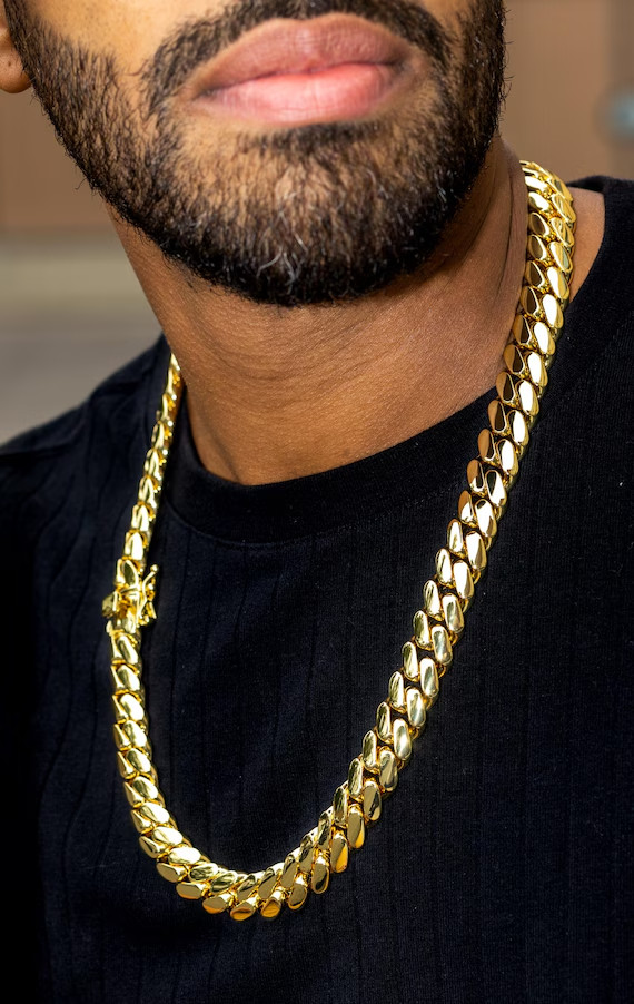 Miami Cuban Link Gold Plated Chain 15mm – 24inch