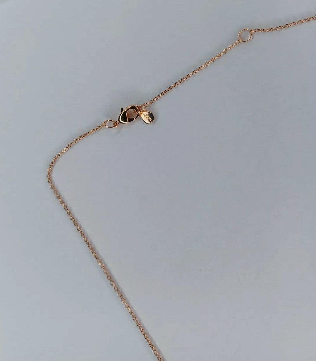 Rose Gold Tone 18 Inch Pendant Necklace