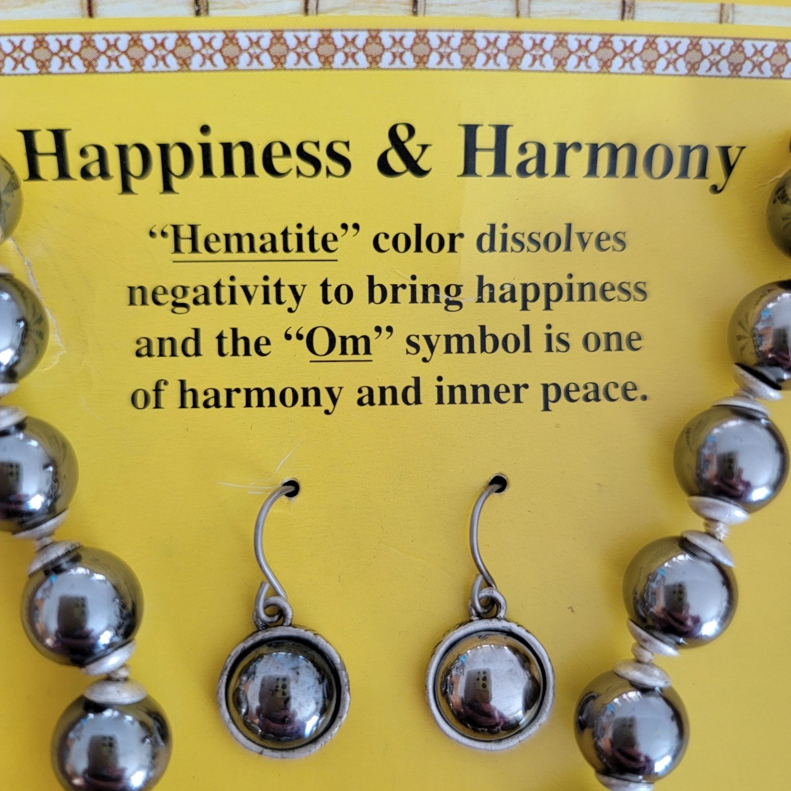 Necklace Pendant Earrings Hematite Power Sets Happiness Harmony Liz Claiborne