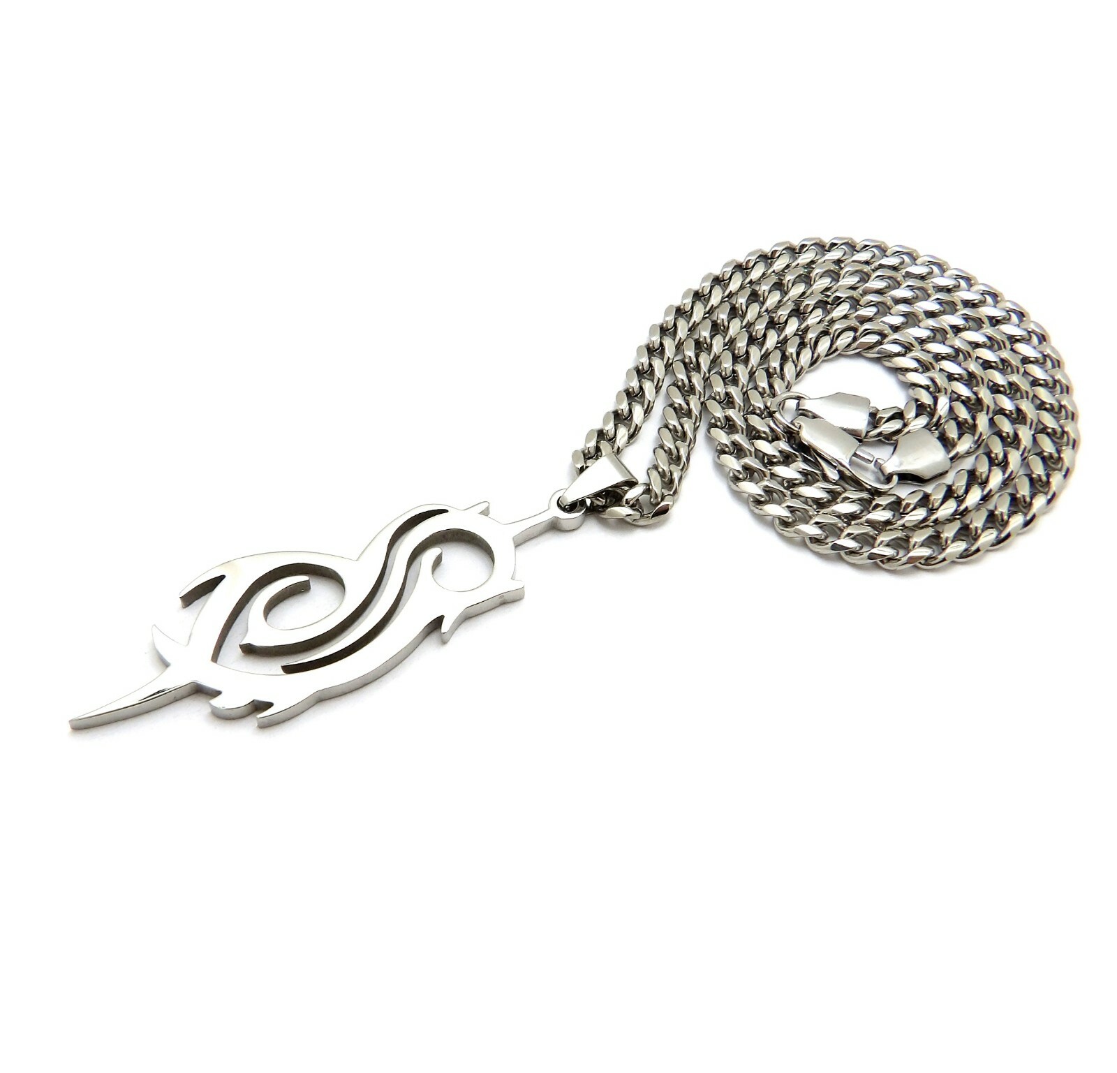 New Slipknot 5mm/18″,20″,24″,30″ Stainless Steel Cuban Chain Necklace SRC17